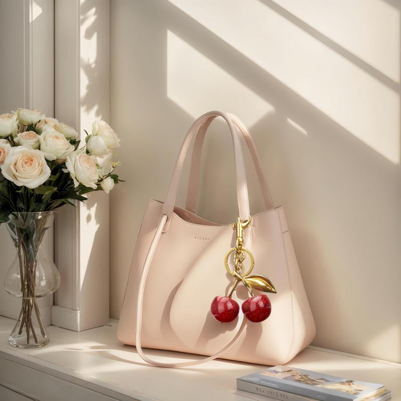 Cute Cherry Bag Charm Keychain – Ideal Anniversary & Wedding Gift for Women’S Car Keys & Handbags