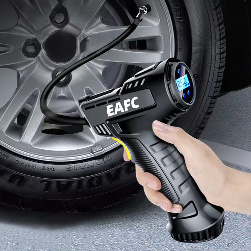 Wired / Wireless Car Compressor 120W Portable Digital Tire Inflator Car Automatic Tire Inflator Equipment for Car Bike